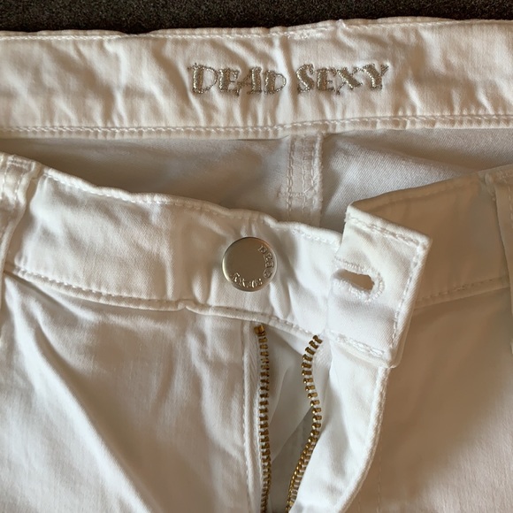 Y2K Dead Sexy Low Rise White Jeans - Picture 2 of 15